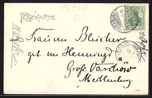 AK Meyenburg / Prignitz, Partie am Schloss