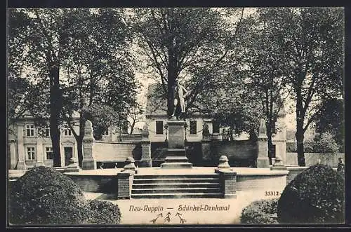 AK Neuruppin, Schinkel-Denkmal