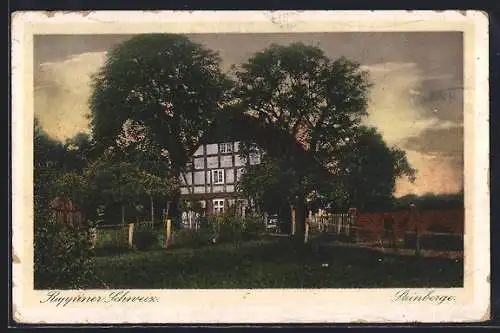 AK Steinberge, Bauernhaus in der Ruppiner Schweiz