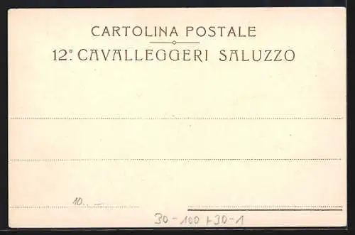 AK Cavalleggeri Salvzzo 12., Qvo Fata Vocant, Wappen und Fahnen