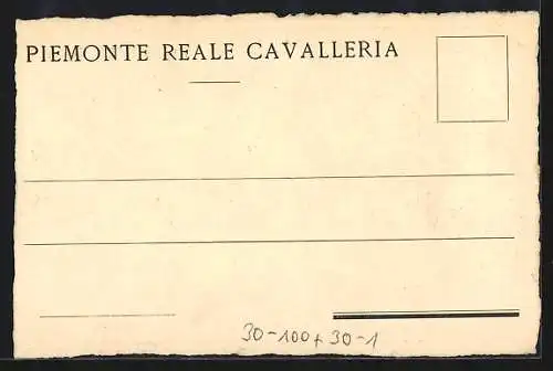 AK Assedio di Torino 1705-6, Piemonte Reale Cavalleria