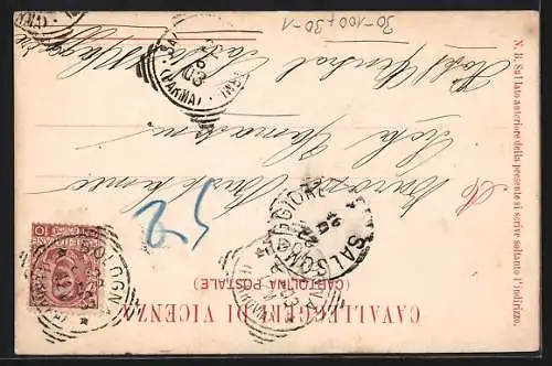 AK Vicenza, Pro. Rege et Patria 24, Königl. Wappen