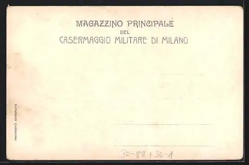 AK Milano, Casermaggio militaredi 1904, Wappen