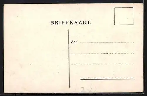 AK Nederlandsche Posterijen, Binnenlandsche Kus Groet wissel, Küsse- oder Grüssepostkarte