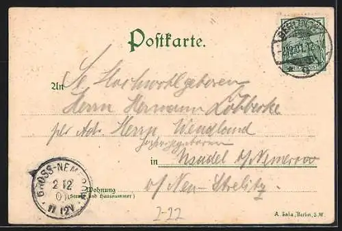 AK Postgeschichte, Telegraphie des Deutschen Reiches mit Spruch