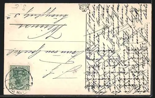 AK Kinder auf einem Schlitten im Schnee