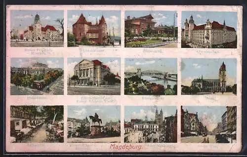 AK Magdeburg, Gasthaus Lukasklause, Gasthaus Herrenkrug, Salzquelle