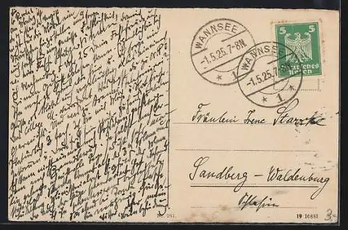 AK Berlin-Wannsee, Frauen im Badeanzug im Freibad