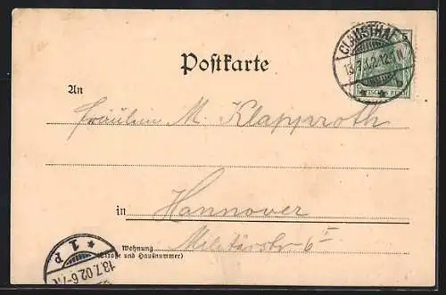 AK Clausthal, Ortsansicht von der Osteroder Strasse aus