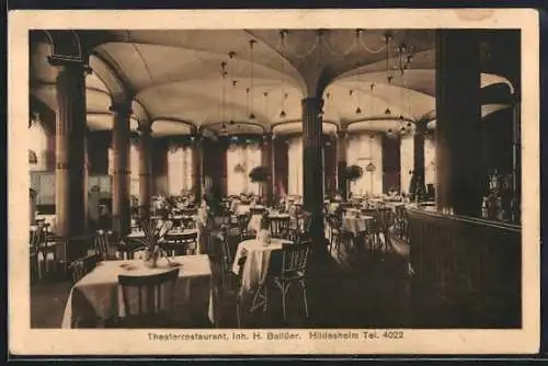 AK Hildesheim, Theaterrestaurant, Innenansicht