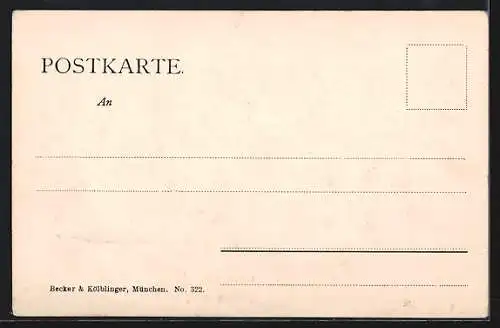 AK München, Strassenbahn am Isartor