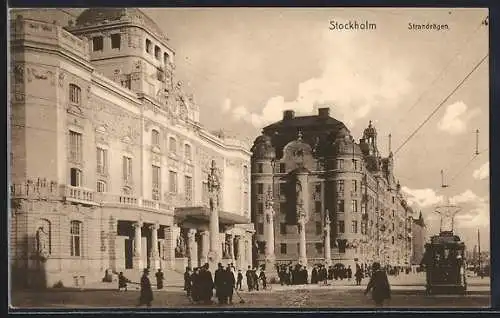 AK Stockholm, Strandvägen, Strassenbahn