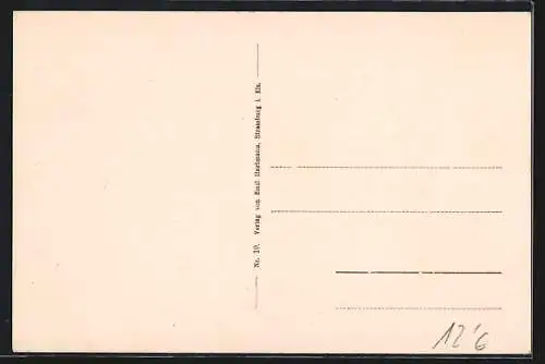 AK Colmar, Rufacherstrasse mit Strassenbahn