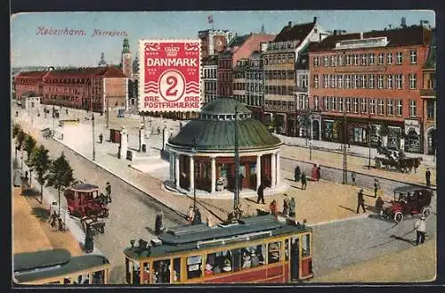 AK Kobenahvn, Norreport, Strassenbahn