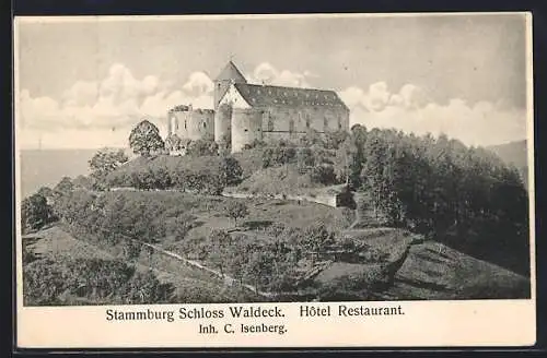 AK Waldeck / Hessen, Hotel Restaurant Schloss Waldeck Inh. C. Isenberg