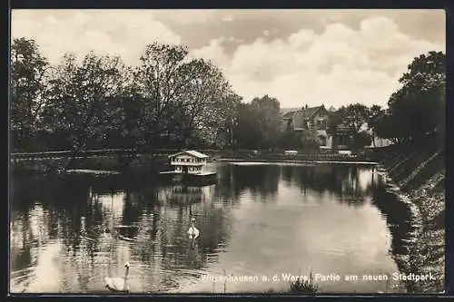 AK Witzenhausen a. Werra, Partie am neuen Stadtpark
