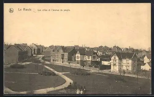 AK Le Roeulx, Les villas et l`avenue du peuple