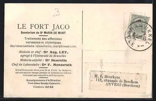 AK Uccle, Sanatorium du Dr. Martin de Mont, Le Fort Jaco