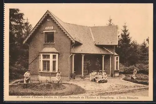 AK Dongelberg, Colonie d`Enfants Debiles de l`Oeuúvre National de l`Enfance, l`Ecole Menagere