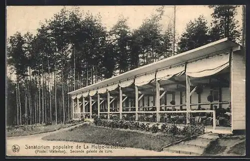 AK La Hulpe-Waterloo, Sanatorium populaire, seconde galerie de cure