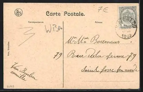 AK La Hulpe-Waterloo, Sanatorium populaire, seconde galerie de cure