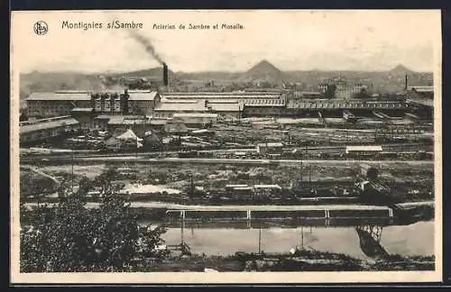 AK Montignies s. Sambre, Aciéries de Sambre et Moselle