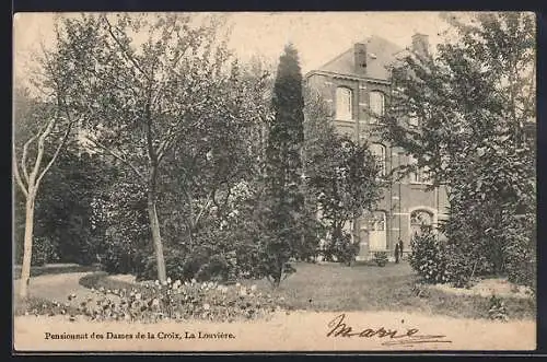 AK La Louvière, Pensionnat des Dames de la Croix