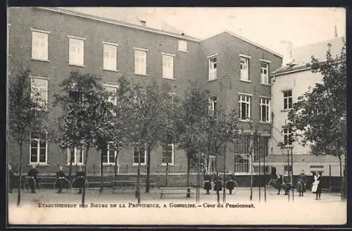 AK Gosselies, Etablissment des Soeurs de la Providence, Cour de Pensionnat