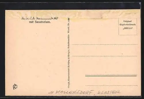AK Mallersdorf, Kloster mit Sanatorium, Handarbeitssaal, Innenansicht