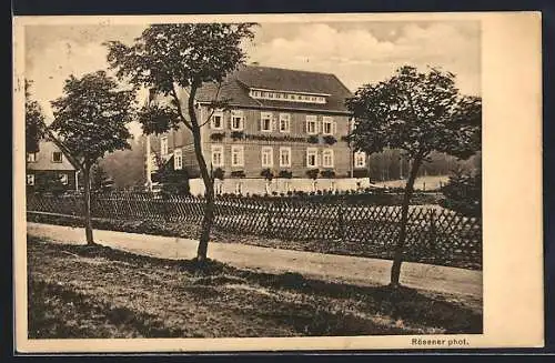 AK Altenau / Harz, Blick auf das Mittelelbehaus