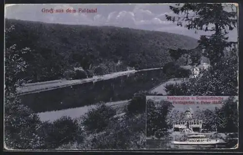 AK Fuldatal, Restaurant Fuldagarten von Peter Häde, Panorama