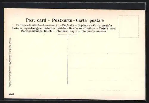 AK Worms a. Rh., Gymnasium mit Strassenpartie
