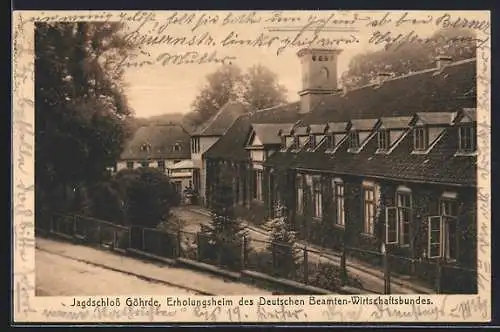 AK Göhrde / Dahlenburg, Partie am Jagdschloss