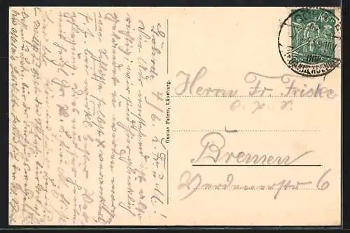 AK Göhrde / Dahlenburg, Partie am Jagdschloss