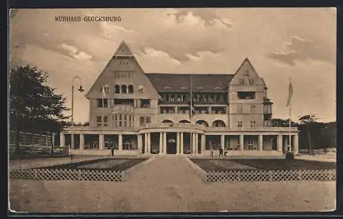 AK Glücksburg, Kurhaus, Vorderansicht