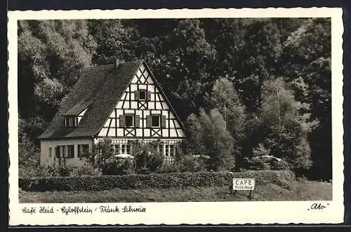 AK Egloffstein /Fränk. Schweiz, Cafe Fritz Heid