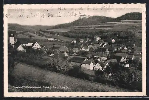 AK Heiligenstadt / Fränk. Schweiz, Gesamtansicht mit Schloss Greifenstein