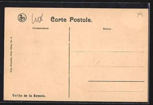 AK Dohan, Vallée des Alleines, vue prise de la Roche à Colas Chacha