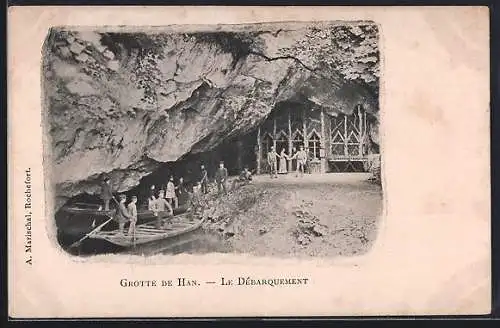 AK Han-sur-Lesse, Grotte de Han, Le Debarquement
