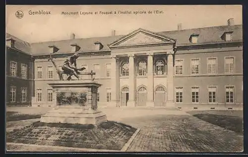 AK Gembloux, Monument Lejeune et Fouquet à l`Institut agricole de l`Etat