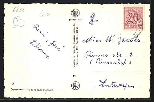 AK Sensenruth, Vue de la route d`Ucimont