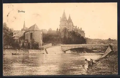 AK Durbuy, Flusspartie mit Brücke