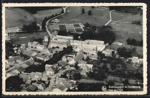 AK Carlsbourg, Vue de l'Est, Teilansicht aus der Vogelschau