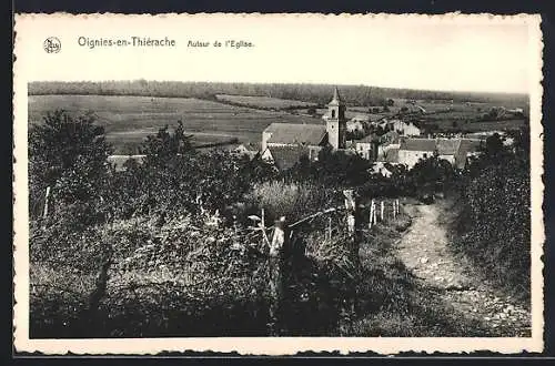 AK Oignies-en-Thiérache, Autour de l`Eglise