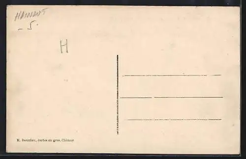 AK Chimay, Le Château, vue prise du Parc