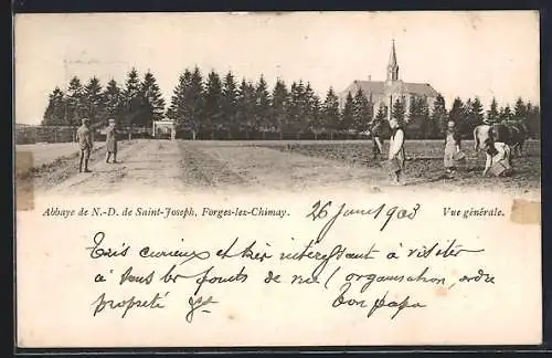 AK Forges-lez-Chimay, Abbaye de N.- D. de Saint-Joseph, vue générale