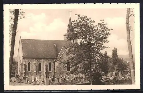 AK Montroeul-au-Bois, Le sanctuaire de N.- D. des Joyaux vu du bois