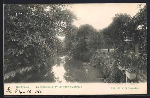 AK Quiévrain, La honelle et le pont rustique