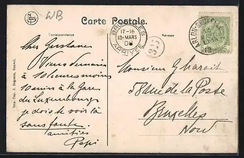 AK Genval-les-Eaux, Une promenade dans le parc