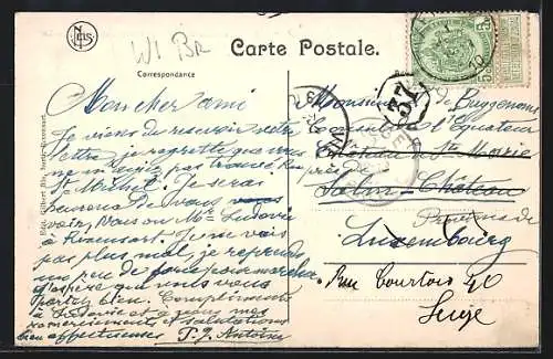 AK Rixensart, Château du Comte de Mérode, partie du Nord-Est